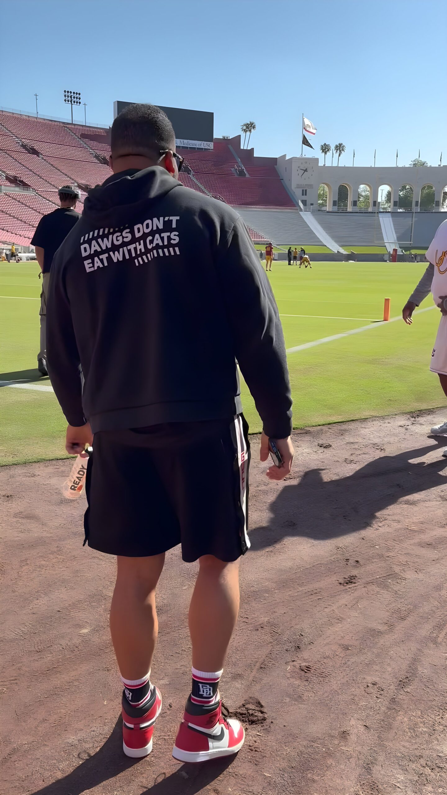 Aaron Donald At USC Football For Intense Training Session At The Coliseum Aaron Donald Returns To USC Football For Intense Training Session At The Coliseum