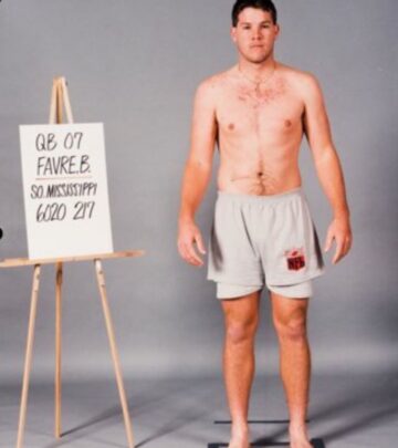 Brett Favre Shares NFL Draft Throwback, Jokes About Needing 'Push-Ups' Before Photo