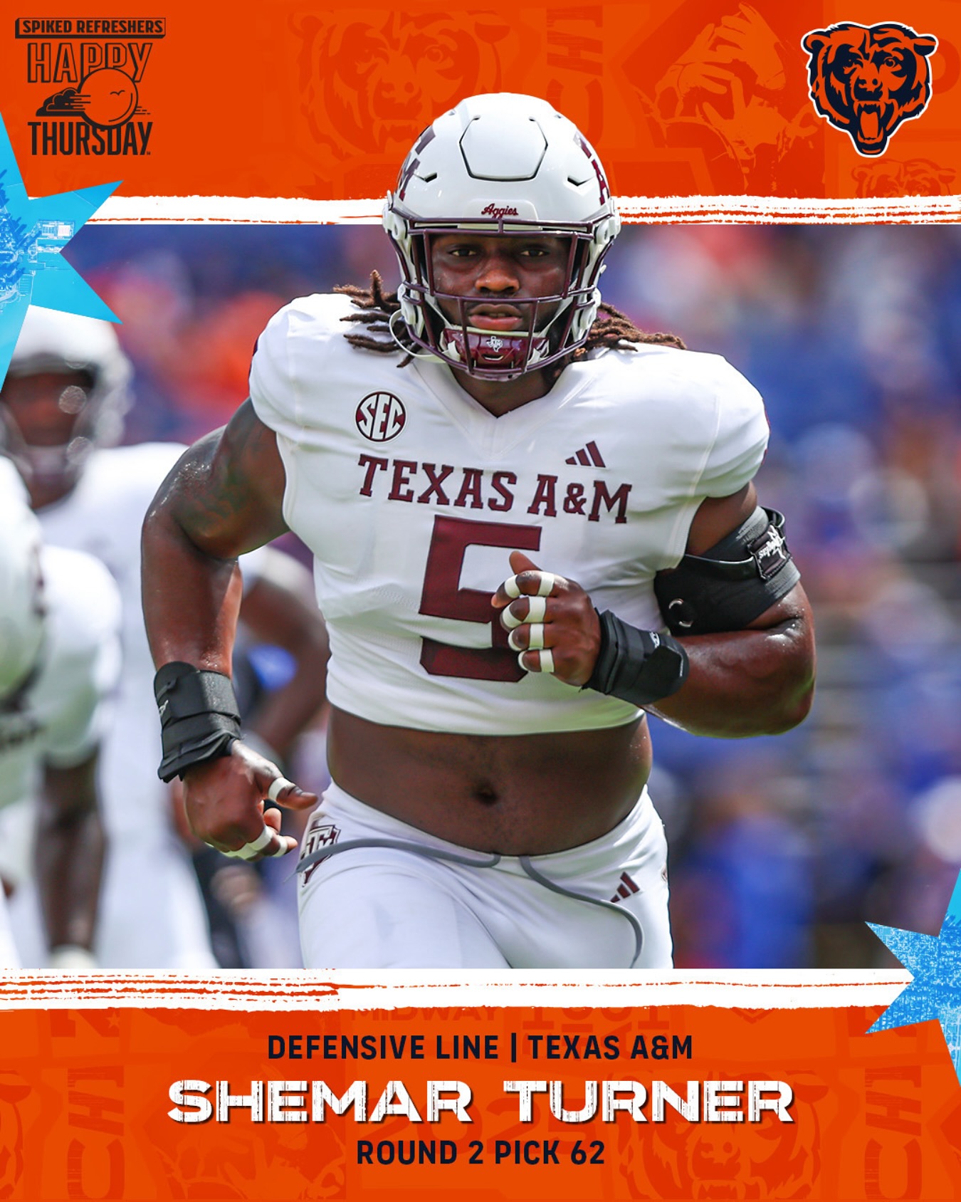 Chicago Bears Welcome Shemar Turner As Newest Addition To The Team Chicago Bears Welcome Shemar Stewart As Newest Addition To The Team