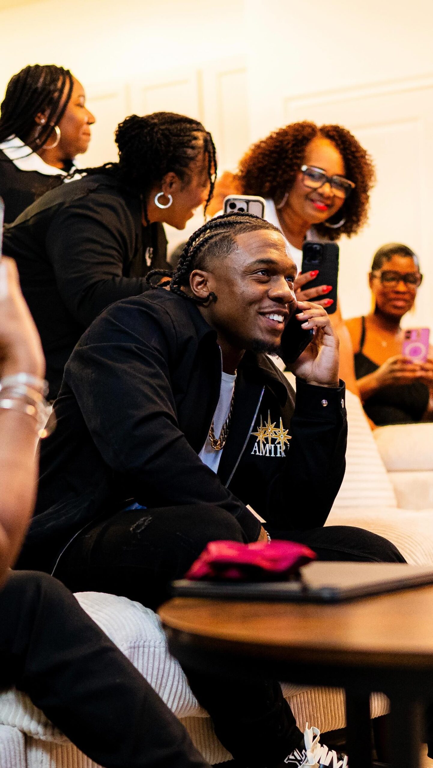 UCF running back's emotional moment captured as he gets the news from Broncos leadership