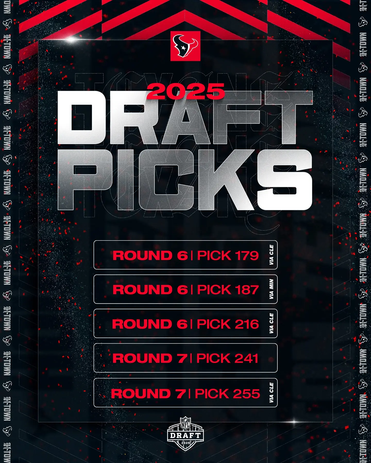 Houston Texans Gear Up For Day 3 Of NFL Draft With Eager Prospects And Team Energy Houston Texans Gear Up For Day 3 Of NFL Draft With Eager Prospects And Team Energy