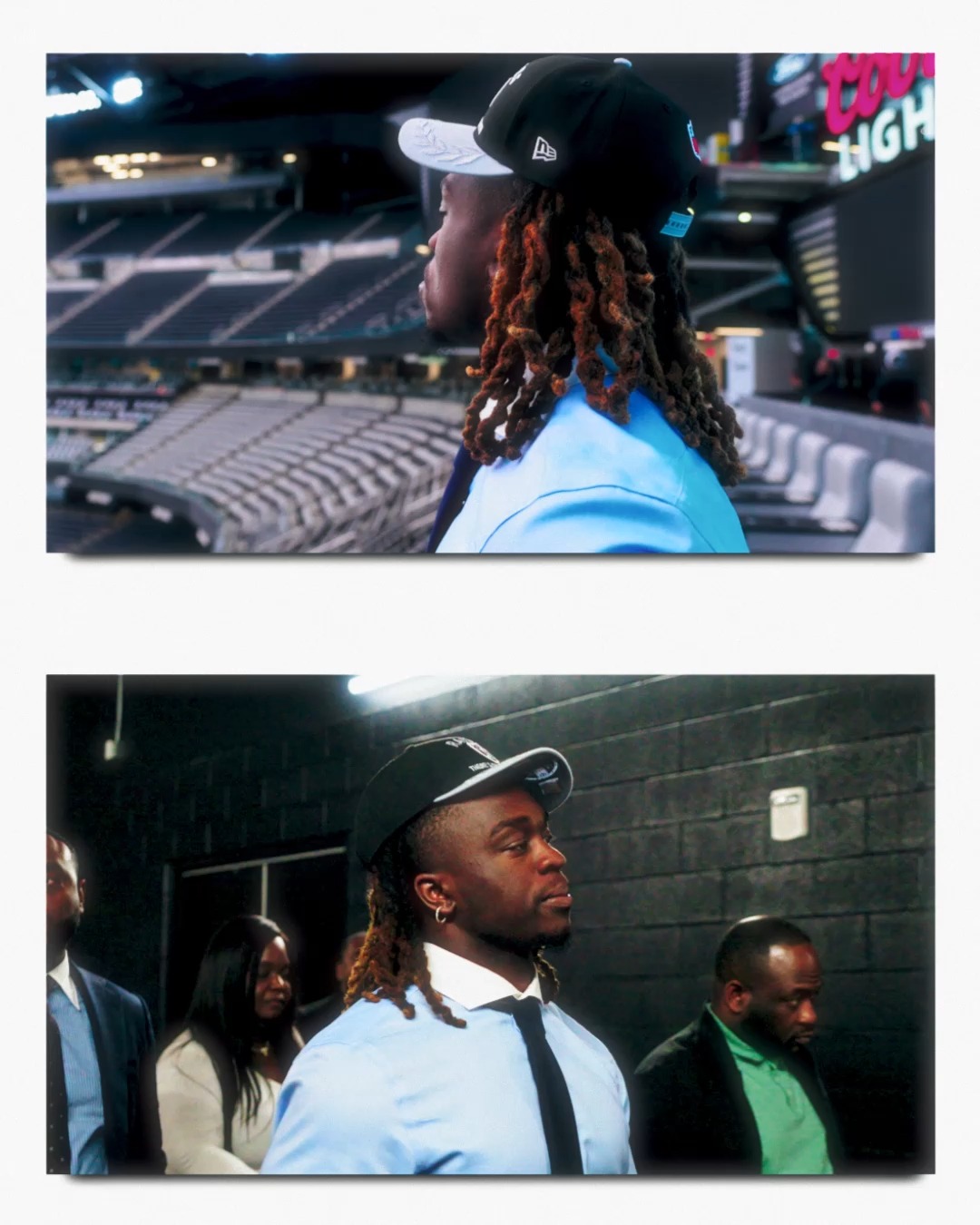 Ashton Spotted At Allegiant In RaiderNation Display