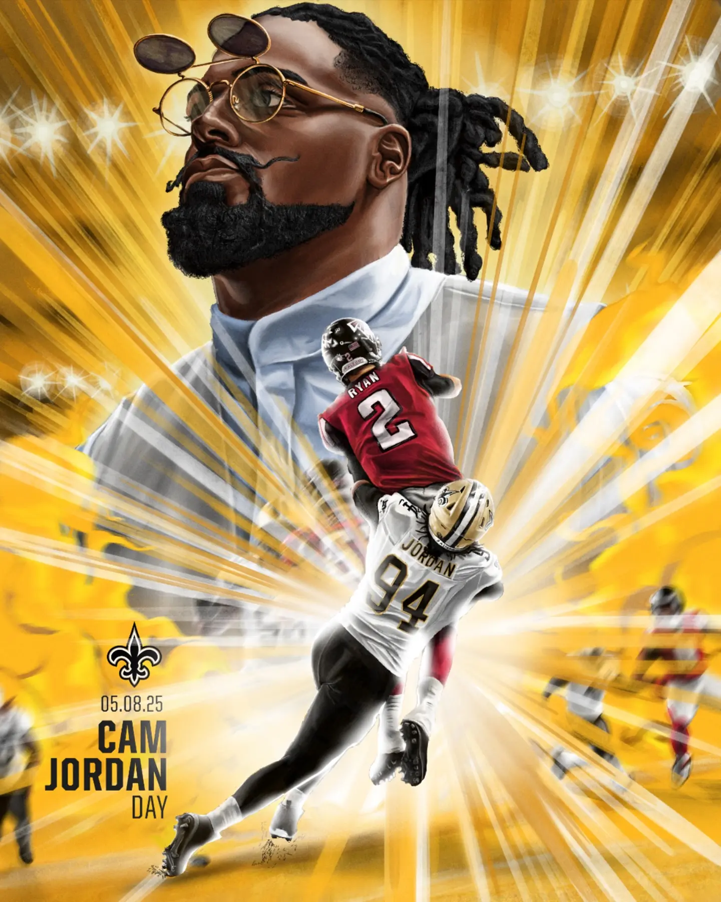 Cam Jordan Day: New Orleans Honors Community Leader New Orleans City Council celebrates Cam Jordan’s devotion to community and local spirit!!