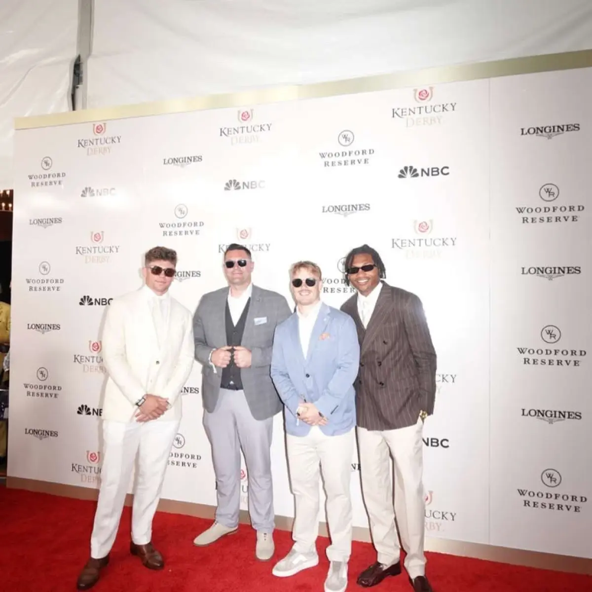 NFL star Cooper DeJean graces the Derby track with style and vibrant pink inspiration!!!