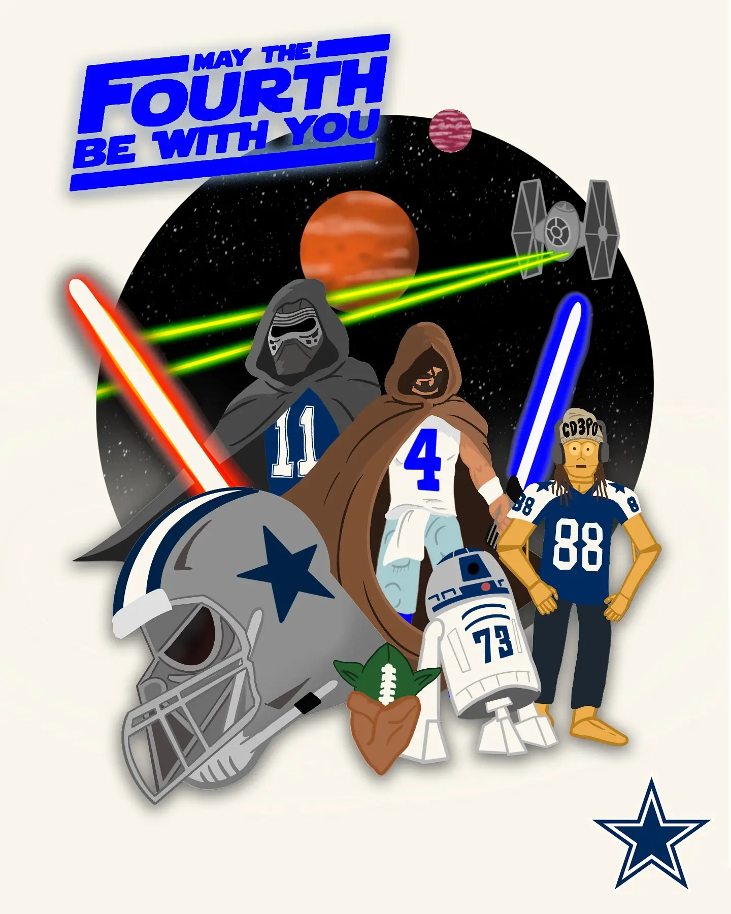Dallas Cowboys Embrace May The Fourth Spirit Iconic NFL team channels Star Wars energy with intergalactic style and bold pride on May 4.