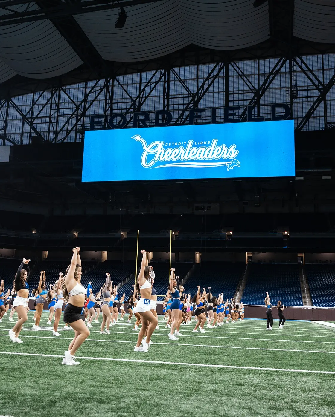 Detroit Lions Cheerleaders Audition Rounds Complete