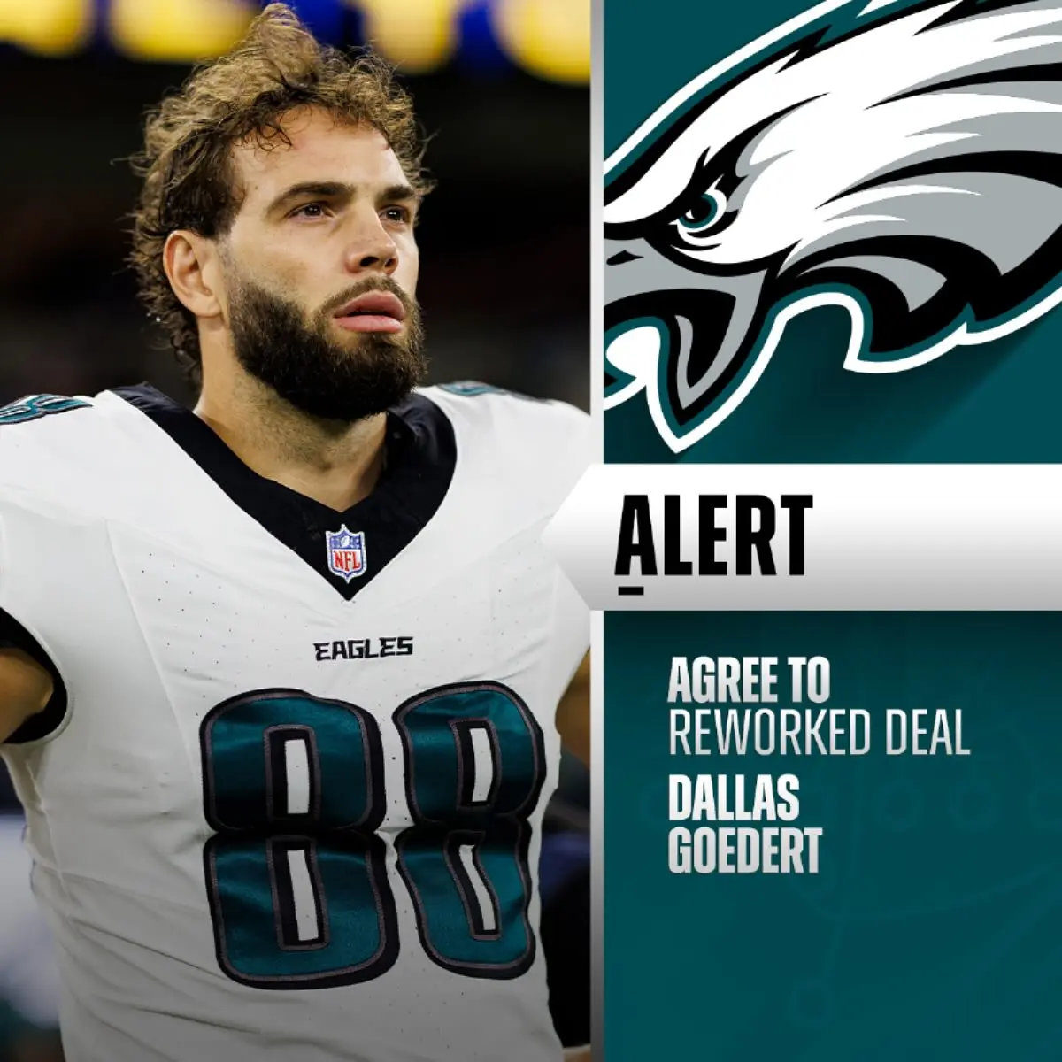 Eagles Rework Deal With TE Dallas Goedert TE Dallas Goedert locks in revamped 2025 contract, shaping a bold future for the Eagles.!!