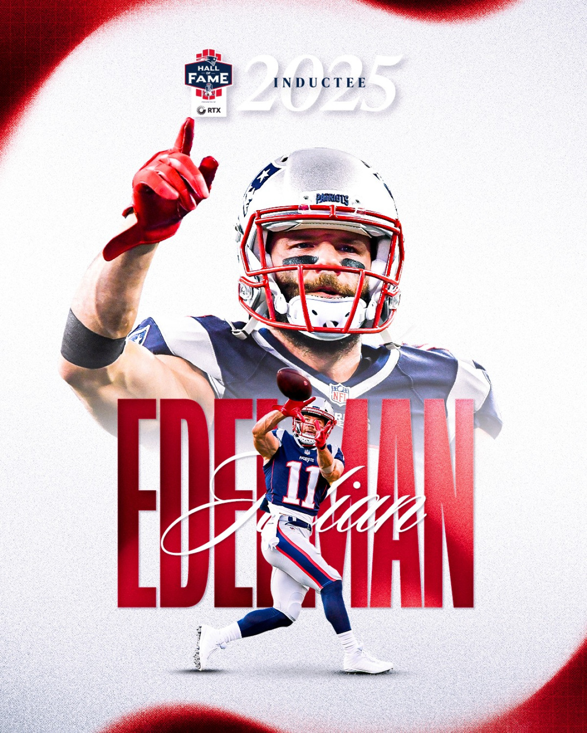 Edelman Honored By Patriots With Hall Tribute Patriots salute Julian Edelman’s milestone; a stunning tribute to an iconic NFL career.!!!