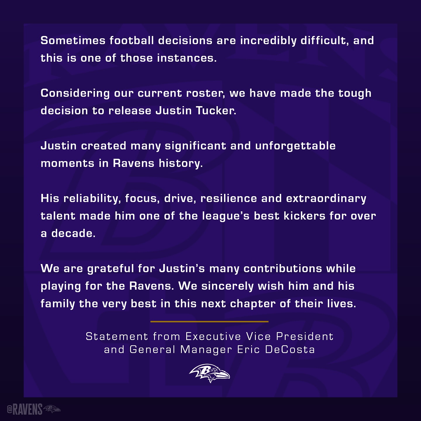Eric DeCosta Issues Ravens Statement For the Baltimore Ravens, executive shares key insights amid new franchise developments.
