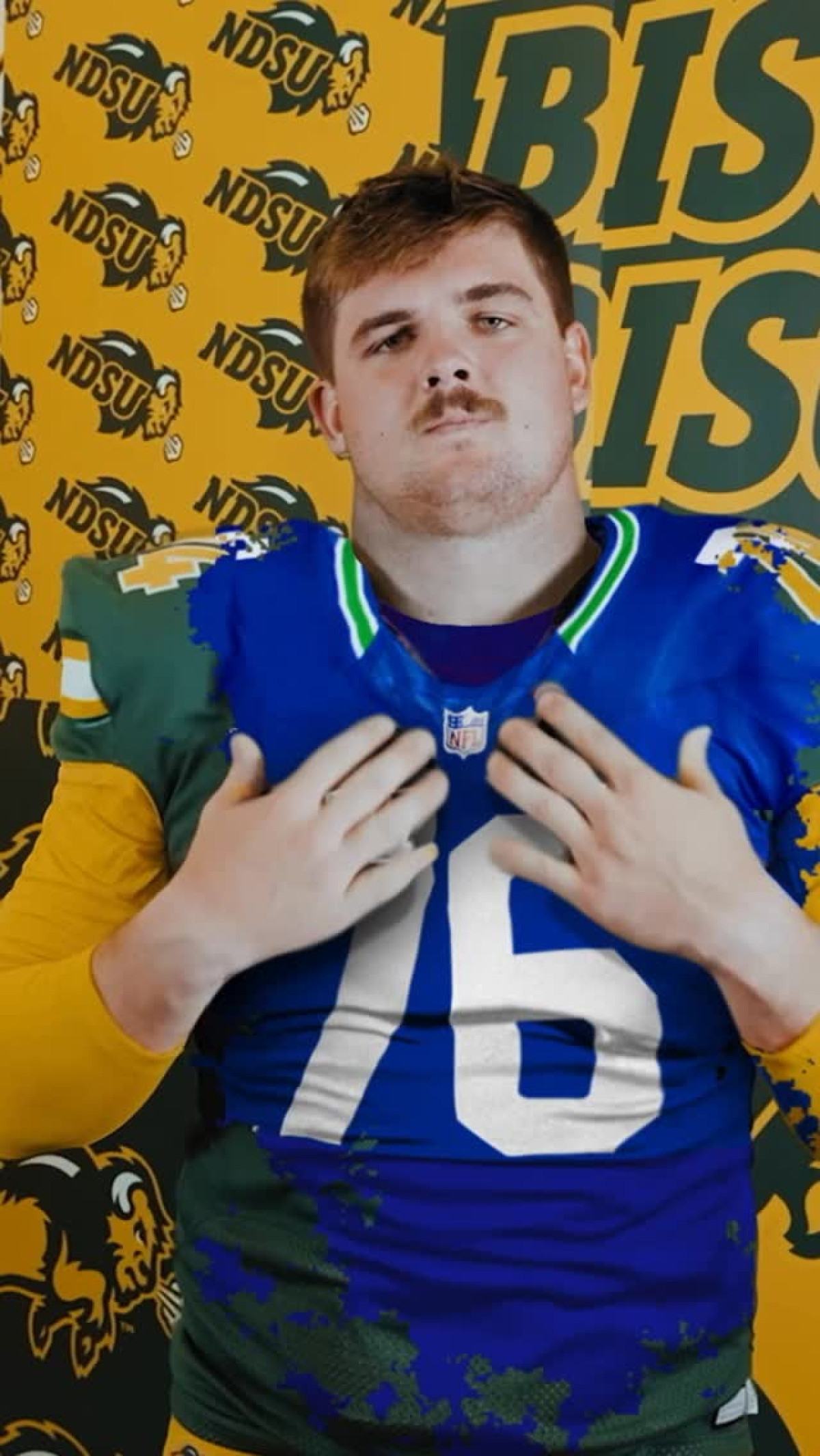 Seattle Seahawks unveil Grey Zabel, sporting No. 76 as he gears up for a dynamic season!
