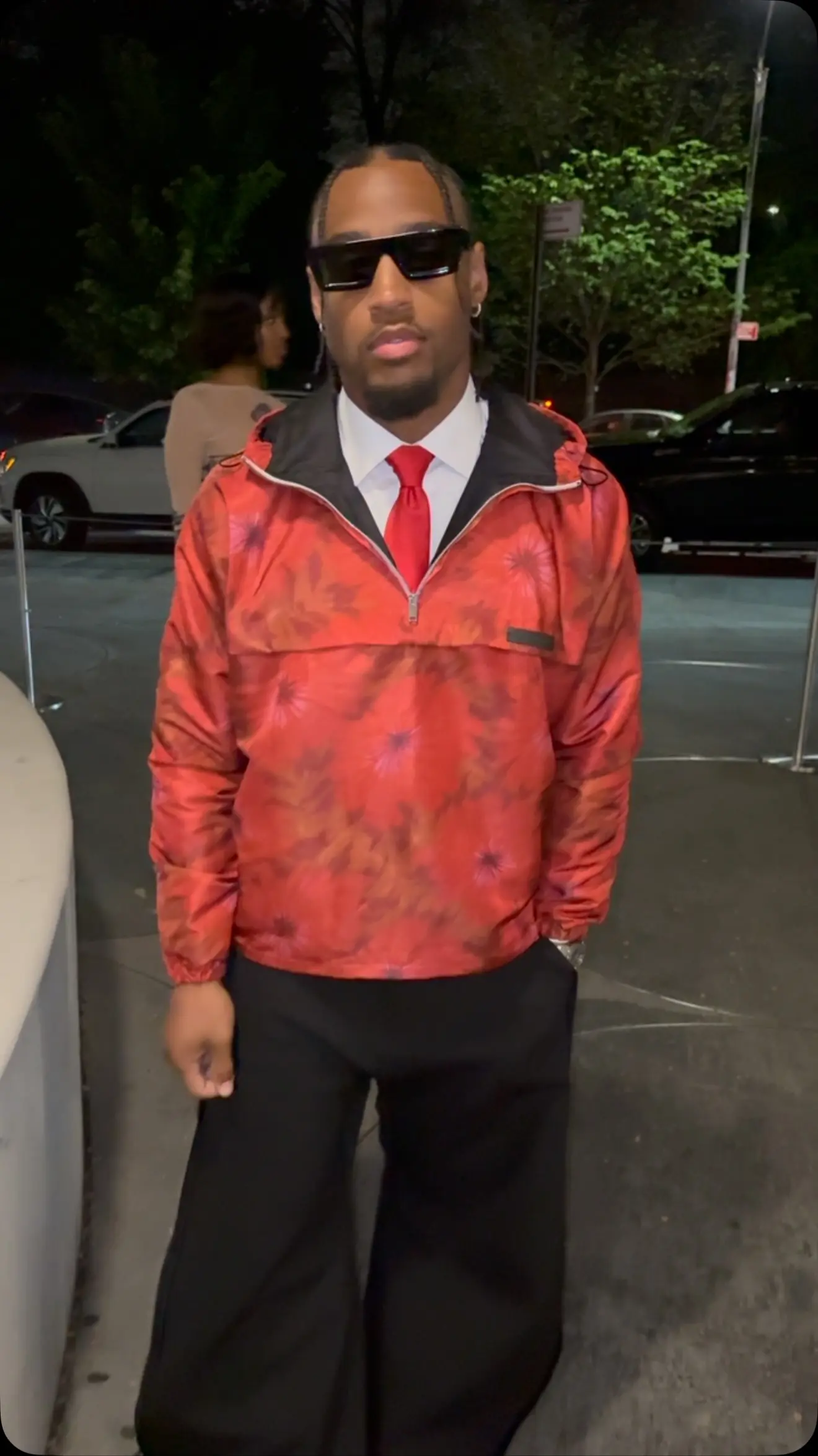 NFL star Kyler Gordon dazzles in a custom outfit, blending high fashion with Chicago Bears flair.