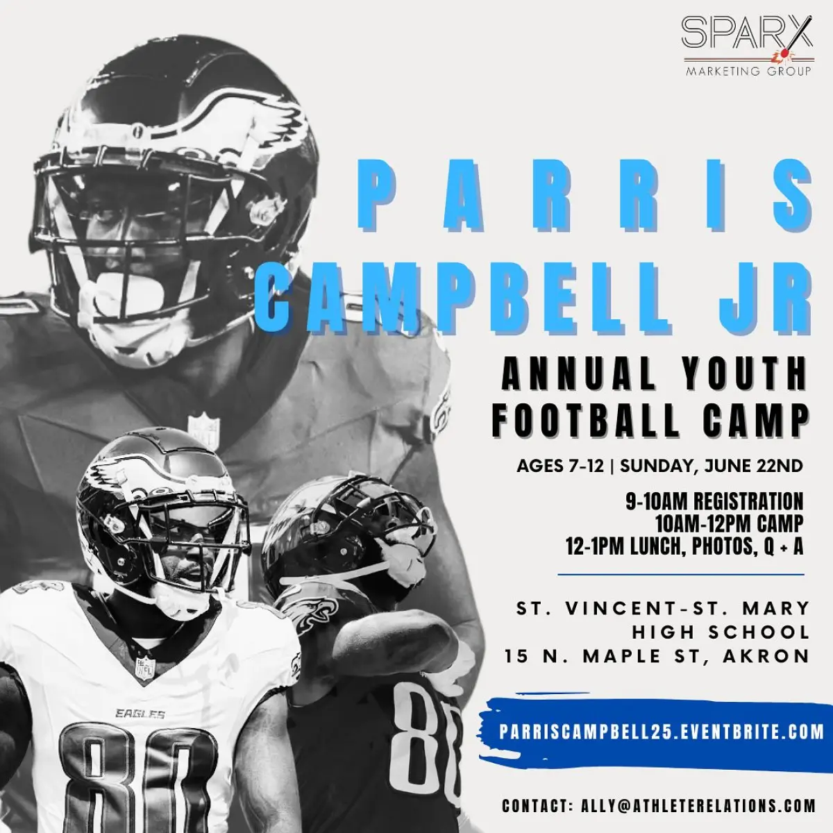 Parris Campbell Launches Youth Camp In Akron Hometown camp kicks off on June 20 with limited spots for Grades 2nd-8th, hosted in Akron!