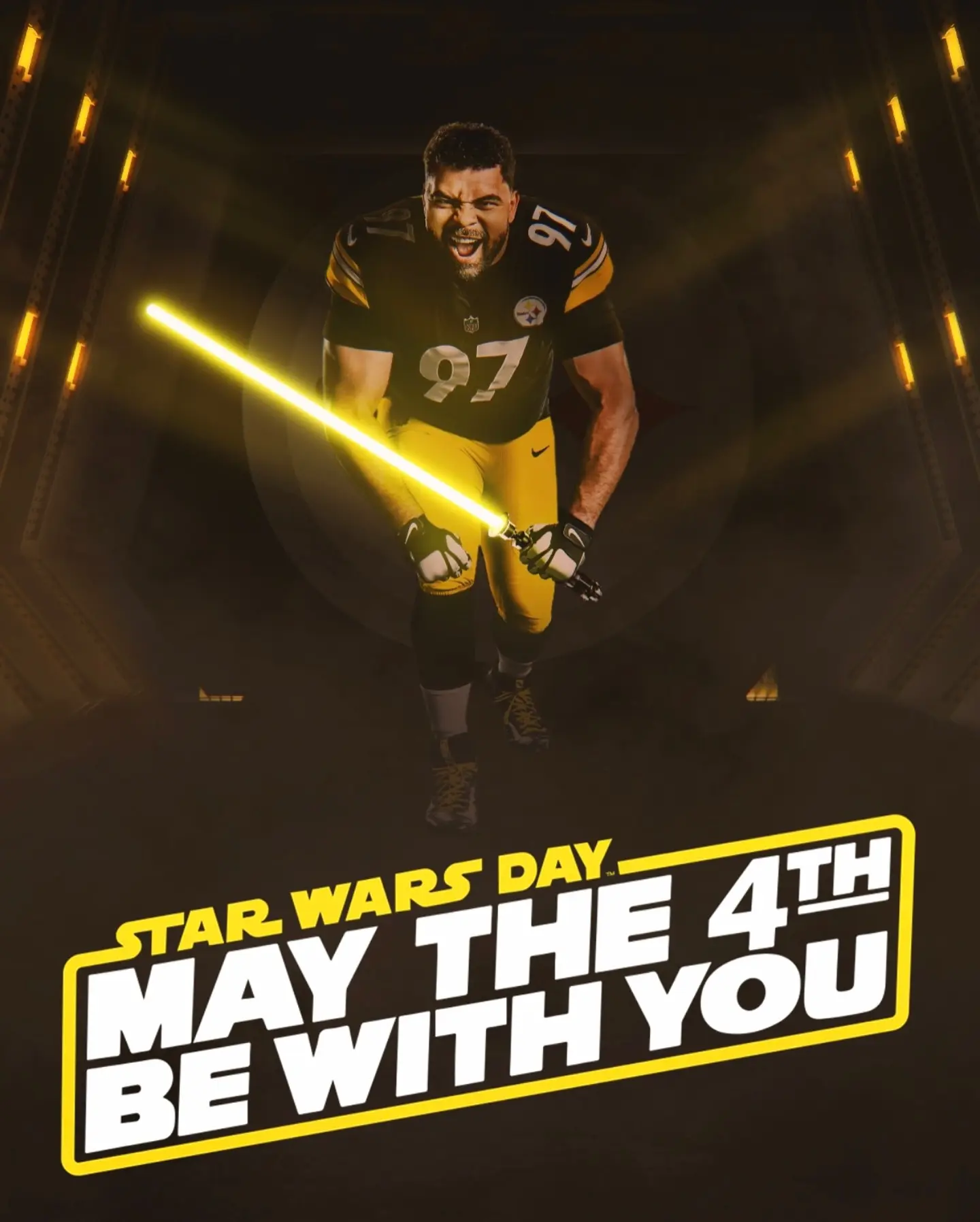 Steelers Embrace Star Wars Spirit On May The Fourth Steelers unleash Star Wars charm on May 4th, uniting devoted sports fans and sci-fi buffs!