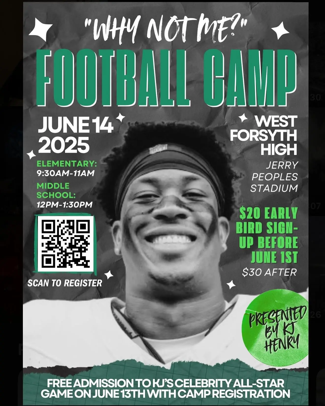 Year 2 Camp Kicks Off With Basketball Tickets KJ Henry unveils fresh event with exclusive court action and limited entry for top talent.