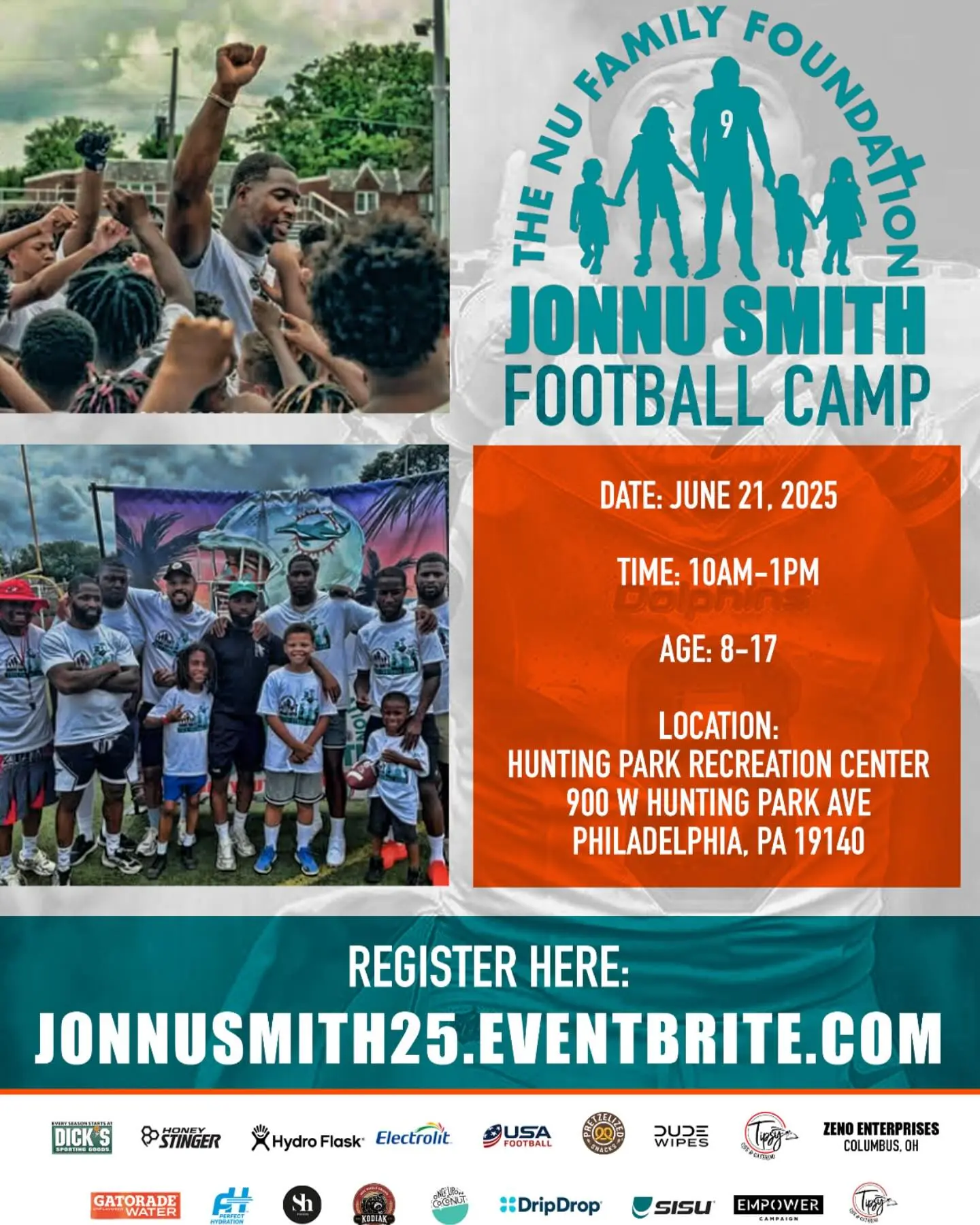 Youth Football Camp Returns To Philly With Jonnu Smith Philly hosts its 4th annual youth football camp, sparking young talent and community unity.